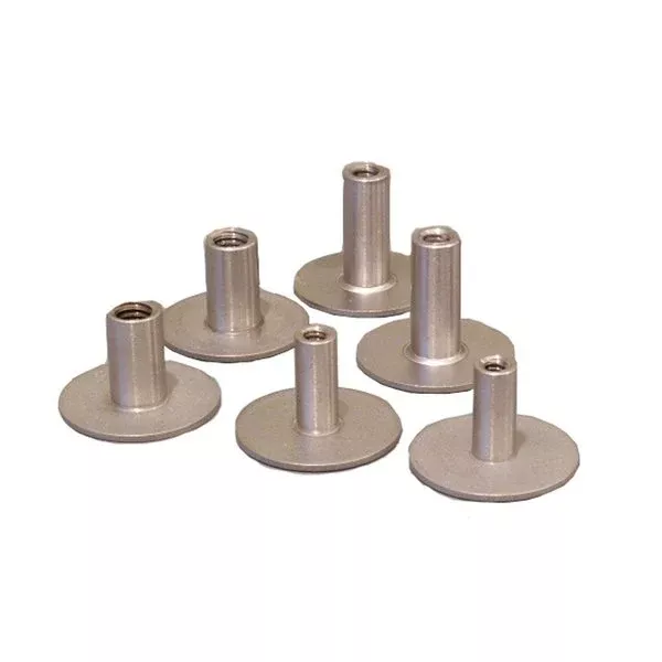 .75 in. Tall Stainless Standoff Through Thread w/#10 x 24 Threads,6PK