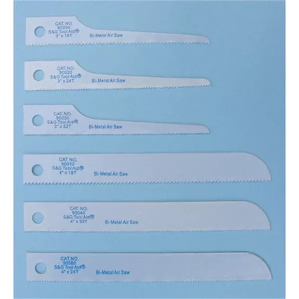 Reciprocating Air Saw Blades, 4" All Purpose 32TPI Package of 5 SGT90060